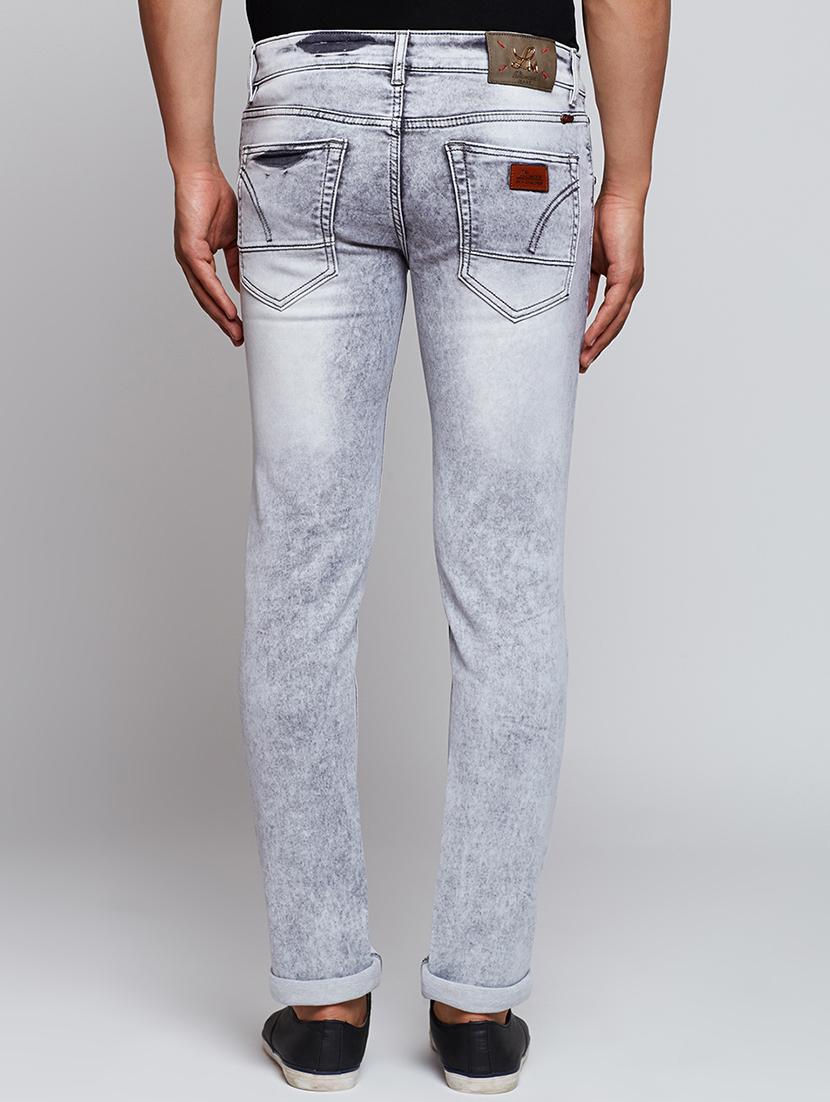 grey cotton washed jeans - 15341774 - Zoom Image - 3