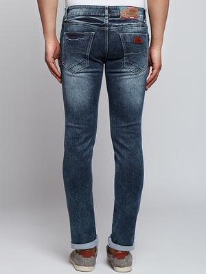 blue cotton washed jeans - 15341775 - Standard Image - 3
