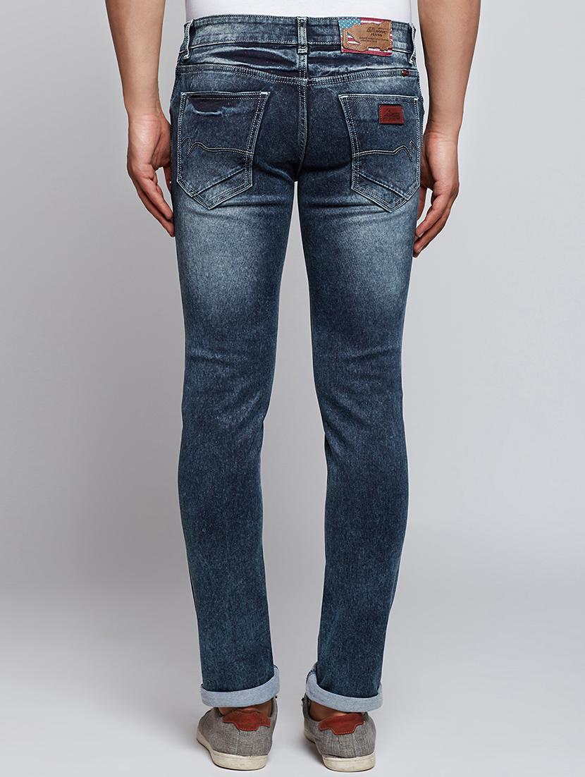blue cotton washed jeans - 15341775 - Zoom Image - 3