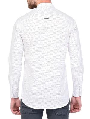 white cotton casual shirt - 15341791 - Standard Image - 3