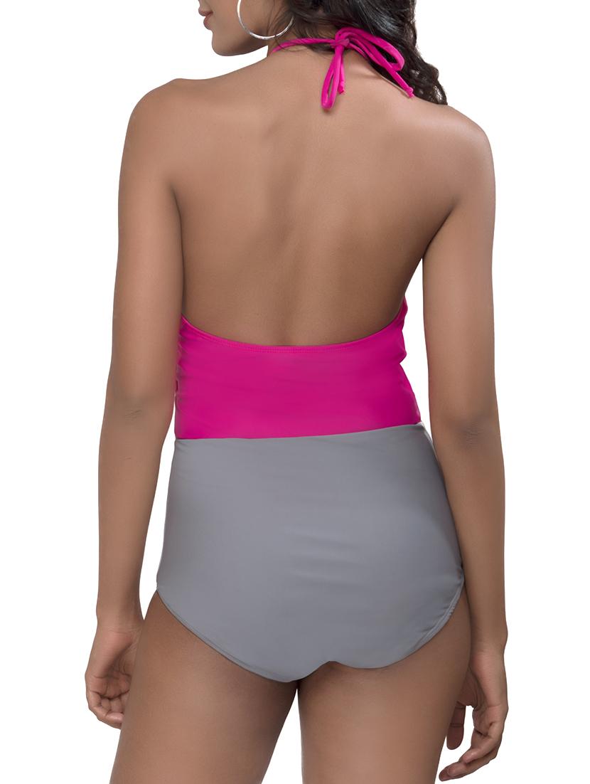 multi colored halter monokini - 15341827 - Zoom Image - 3