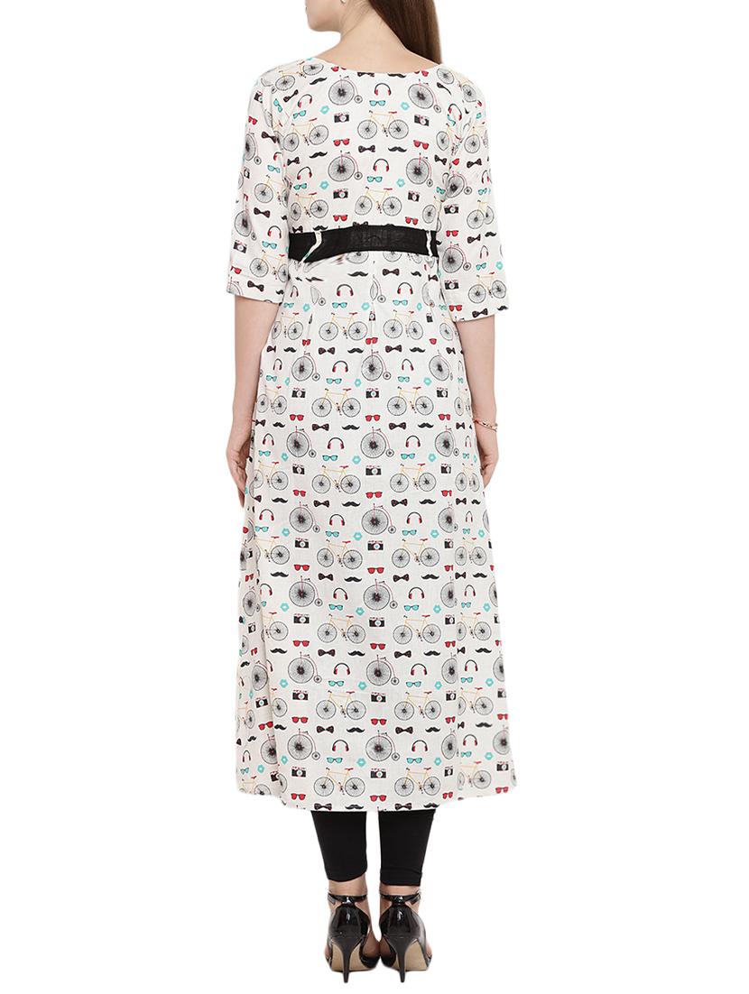 flared quirky kurta - 15342492 - Zoom Image - 3