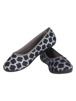 black fabric slip on ballerina - 15343119 - Standard Image - 3