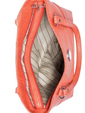 red leatherette (pu) regular handbag - 15343444 - Standard Image - 3