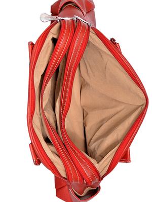 red leatherette (pu) regular handbag - 15343458 - Standard Image - 3
