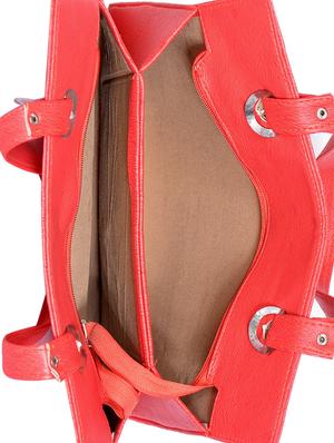 red leatherette (pu) regular tote - 15343479 - Standard Image - 3