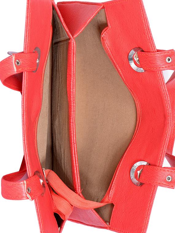 red leatherette (pu) regular tote - 15343479 - Zoom Image - 3