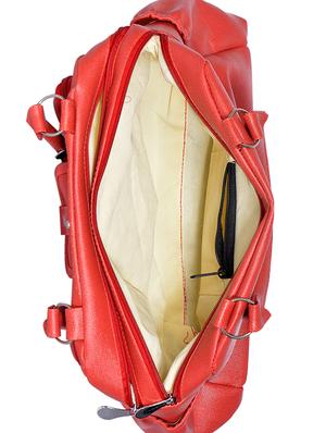 red leatherette (pu) regular handbag - 15343493 - Standard Image - 3