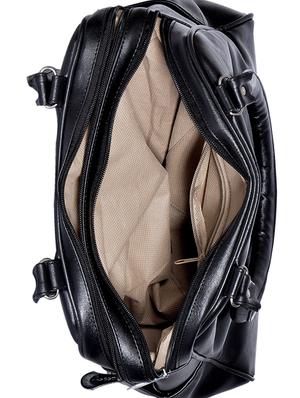 black leatherette (pu) regular handbag - 15343519 - Standard Image - 3