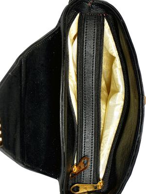 black leatherette (pu) regular sling bag - 15343557 - Standard Image - 3