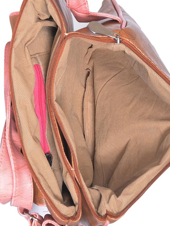 brown leatherette (pu) regular sling bag - 15343564 - Zoom Image - 3