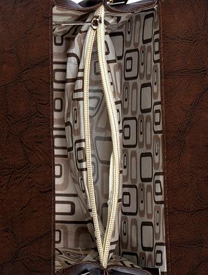 brown leatherette (pu) regular sling bag - 15343566 - Standard Image - 3