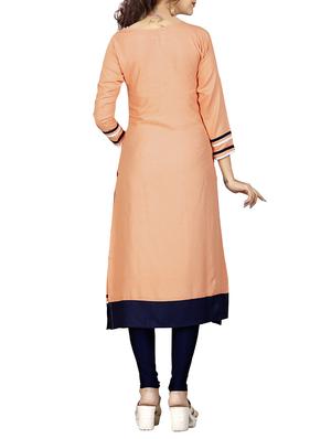 straight embroidered kurta - 15343587 - Standard Image - 3