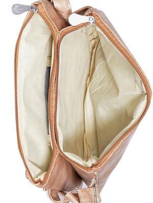 cream leatherette (pu) regular sling bag - 15343603 - Standard Image - 3