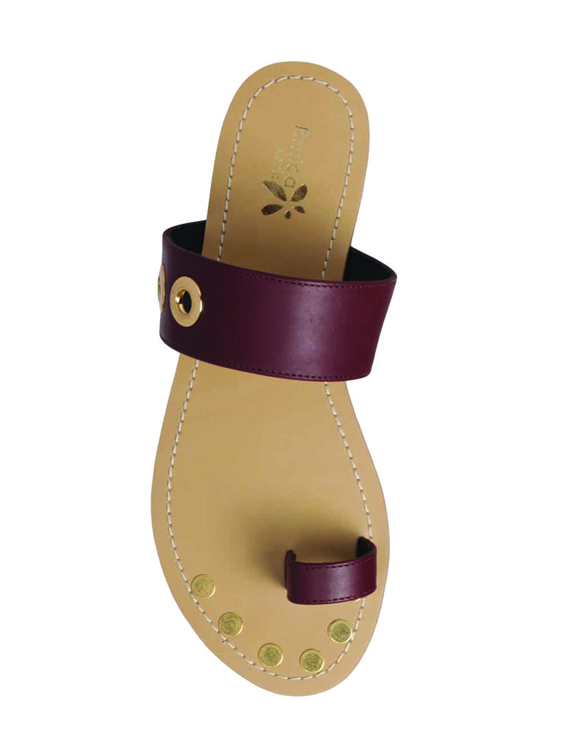 maroon one toe sandals - 15343837 - Zoom Image - 3