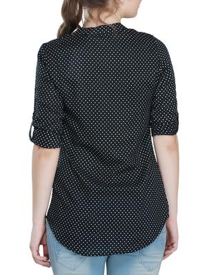 polka dot button-down tunic - 15344280 - Standard Image - 3