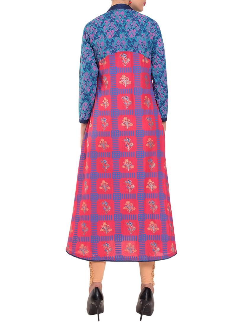Printed a-line kurta - 15344566 - Zoom Image - 3