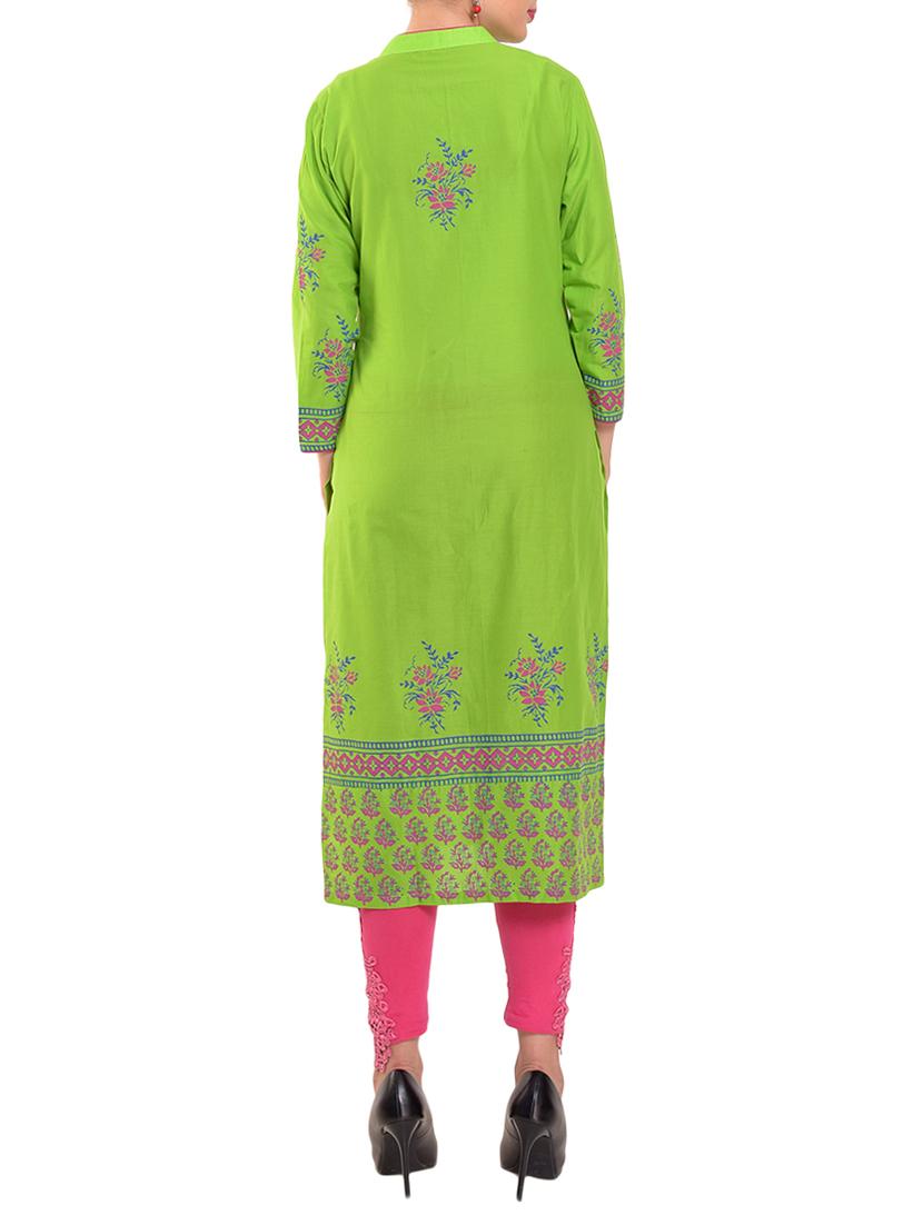 Printed straight kurta - 15344568 - Zoom Image - 3