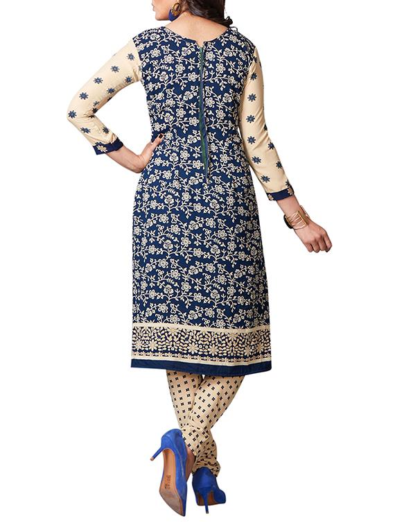 multi colored unstitched combo suit - 15344647 - Zoom Image - 3