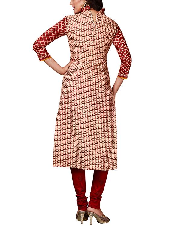 multi colored unstitched combo suit - 15344669 - Zoom Image - 3