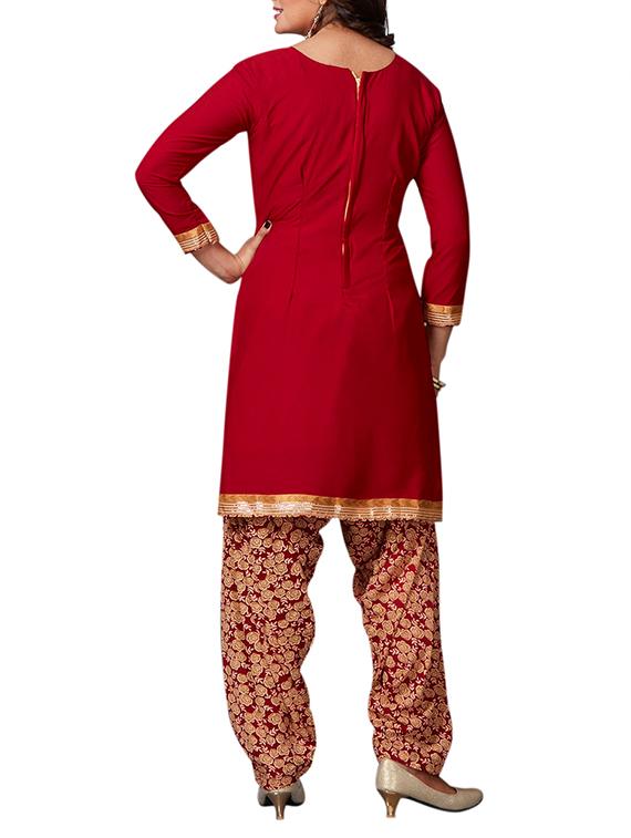 multi colored unstitched combo suit - 15344679 - Zoom Image - 3