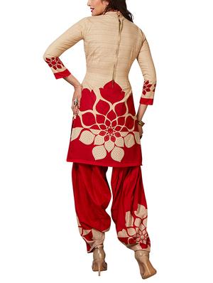 multi colored unstitched combo suit - 15344703 - Standard Image - 3