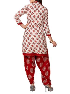 multi colored unstitched combo suit - 15344713 - Standard Image - 3