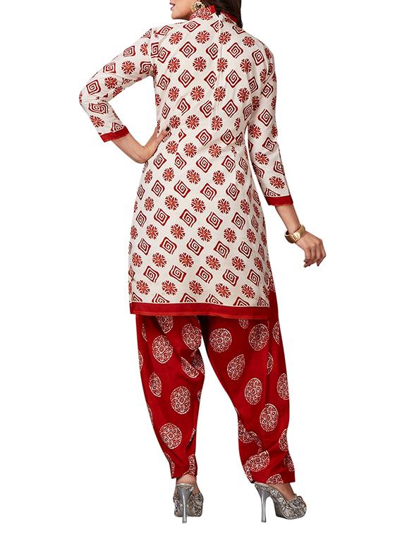 multi colored unstitched combo suit - 15344713 - Zoom Image - 3