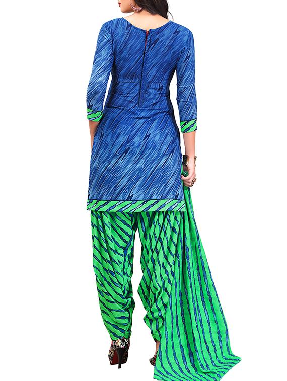multi colored unstitched combo suit - 15344756 - Zoom Image - 3