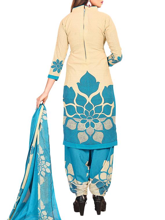 multi colored unstitched combo suit - 15344811 - Zoom Image - 3