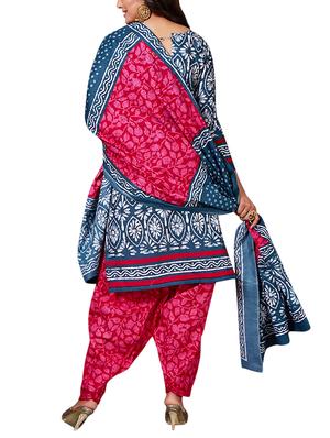 multi colored unstitched combo suit - 15344832 - Standard Image - 3