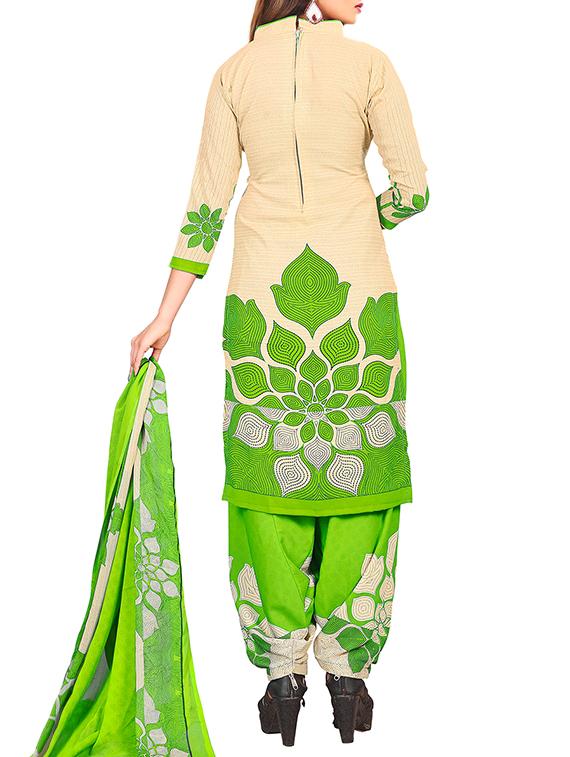 multi colored unstitched combo suit - 15344859 - Zoom Image - 3