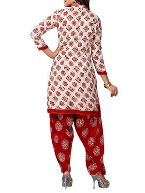 multi colored unstitched combo suit - 15344878 - Standard Image - 3