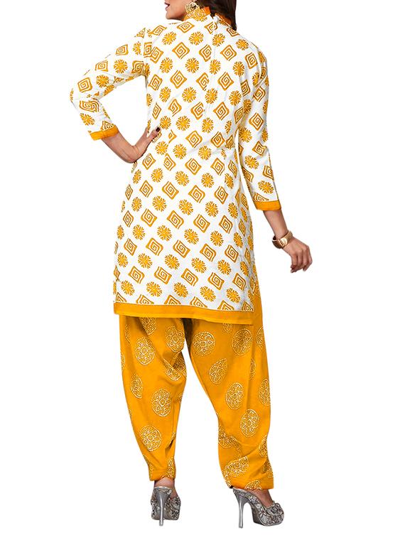 multi colored unstitched combo suit - 15344902 - Zoom Image - 3