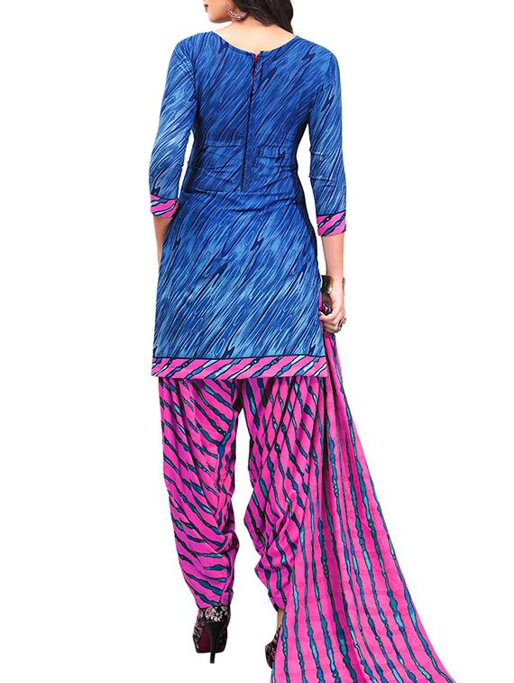 multi colored unstitched combo suit - 15345001 - Zoom Image - 3