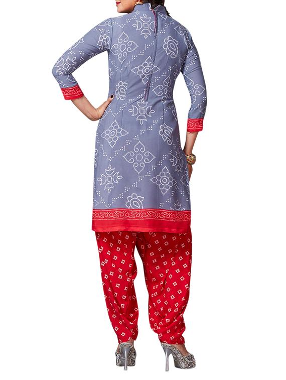 multi colored unstitched combo suit - 15345068 - Zoom Image - 3