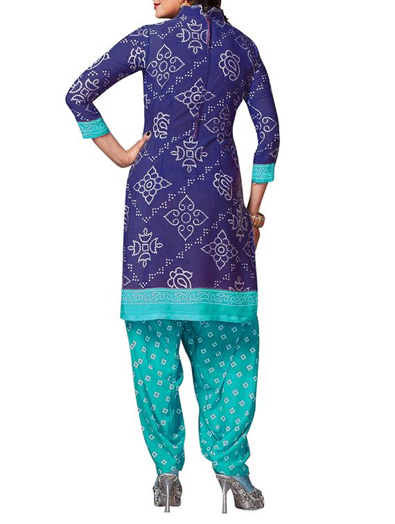 multi colored unstitched combo suit - 15345073 - Zoom Image - 3