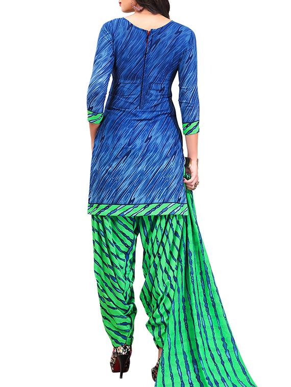 multi colored unstitched combo suit - 15345094 - Zoom Image - 3