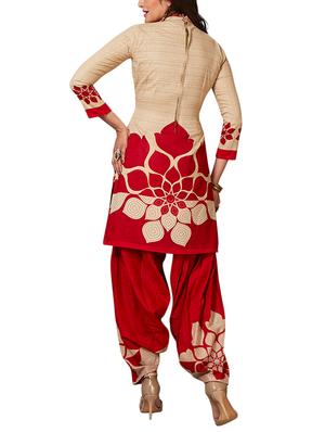 multi colored unstitched combo suit - 15345111 - Standard Image - 3