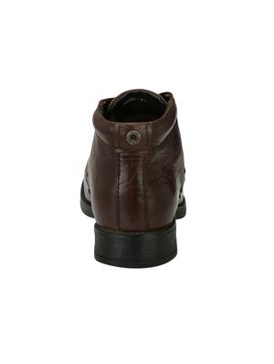 brown Leather lace-up derby - 15345191 - Standard Image - 3