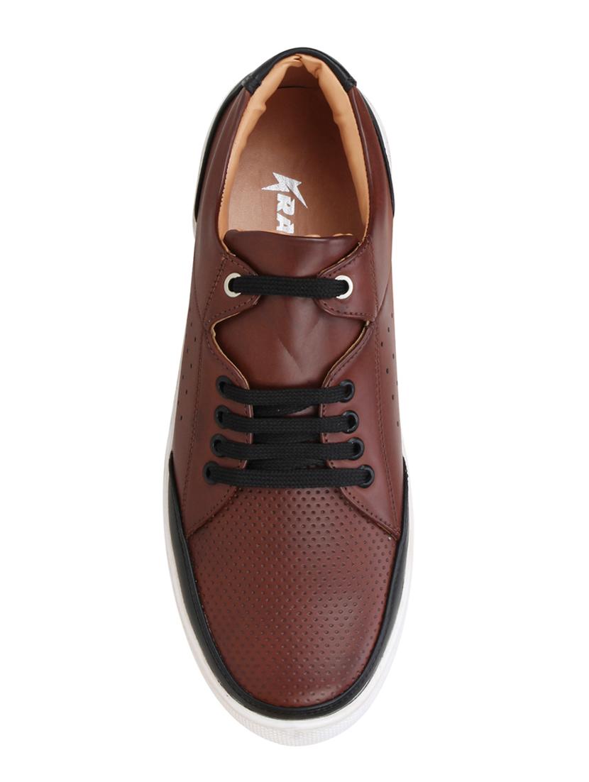 black leatherette lace up sneaker - 15345269 - Zoom Image - 3