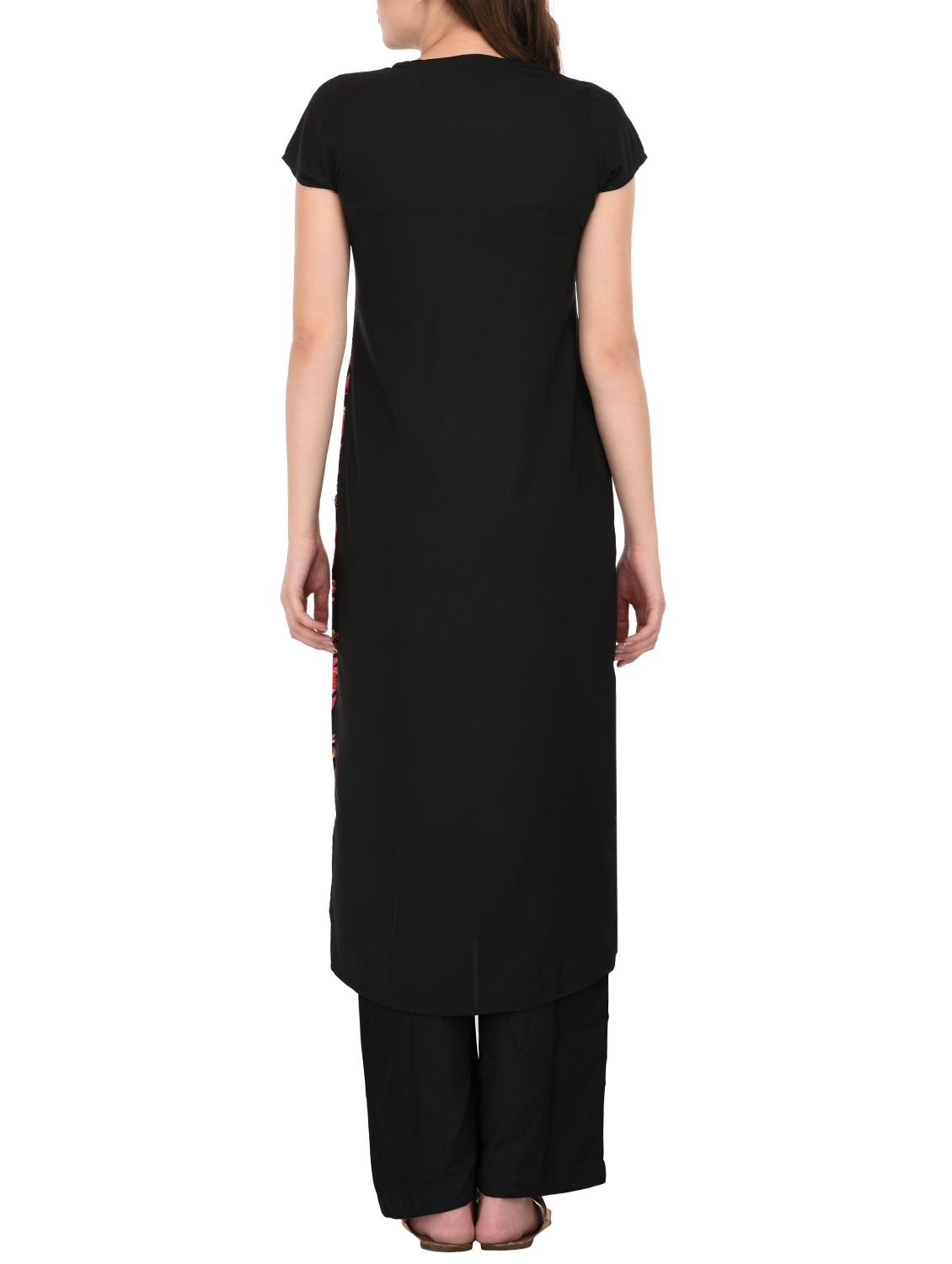 straight floral kurta - 15345547 - Zoom Image - 3