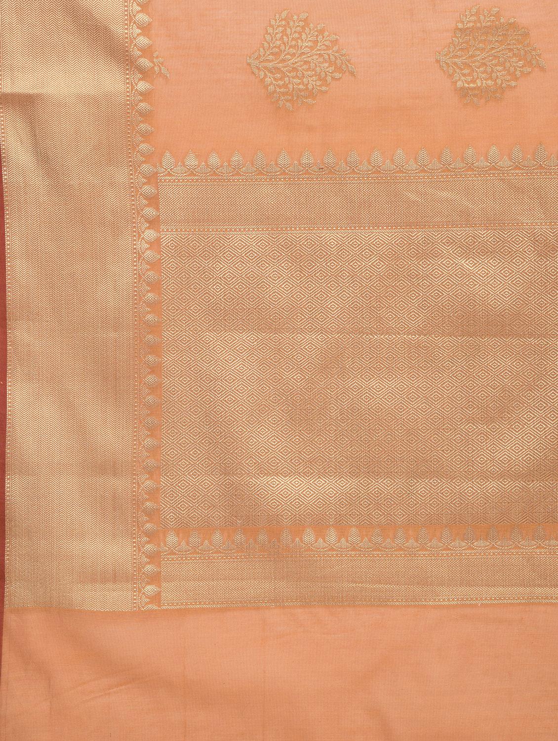 Zari motif Banarasi Saree with blouse - 15345613 - Zoom Image - 3