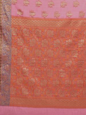Zari Work Banarasi Saree with blouse - 15345669 - Standard Image - 3