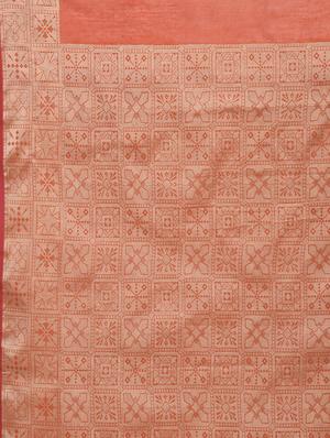 geometrical zari border handloom saree with blouse - 15345676 - Standard Image - 3