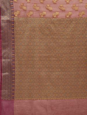 Floral Motif Banarasi Saree with blouse - 15345680 - Standard Image - 3