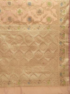 Zari Motif Banarasi Saree with blouse - 15345699 - Standard Image - 3