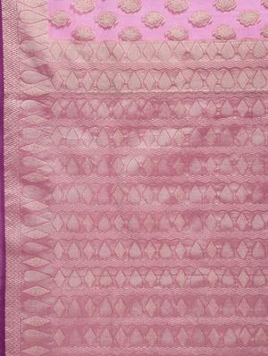 Zari Work Banarasi Saree with blouse - 15345756 - Standard Image - 3