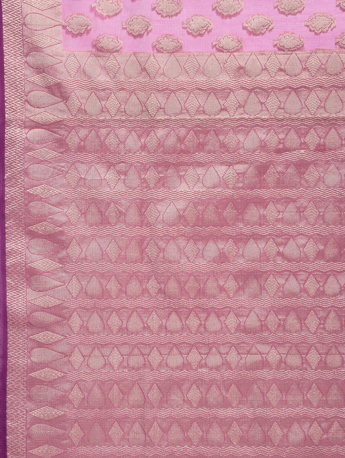 Zari Work Banarasi Saree with blouse - 15345756 - Zoom Image - 3