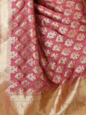 zari woven banarasi silk saree with blouse - 15345841 - Standard Image - 3